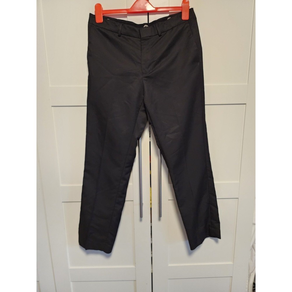 Dockers Men's Signature Performance Stretch Pants Black Flat Front Sz 34x30